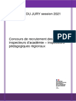Rapport Du Jury Du Concours de Recrutement Des Ia Ipr de La Session 2021 92465