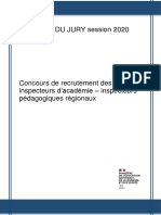 Rapport Du Jury Du Concours de Recrutement Des Ia Ipr de La Session 2020 72759