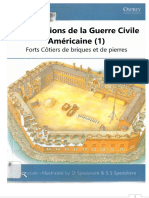 006 Fortifications de La Guerre Civile Américaine (1) Forts Côtiers de Briques Et de Pierres OSPREY FORTRESS