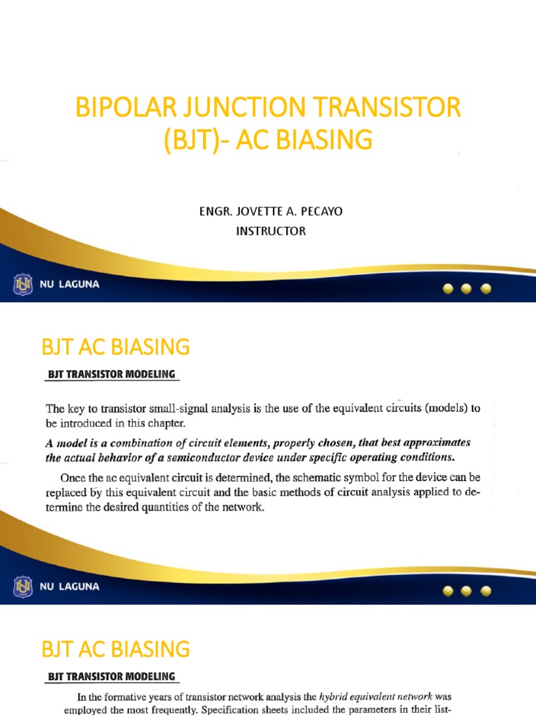 Ac Biasing BJT Part1 PDF