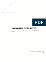 Memorial Descritivo - Projeto Centro Omercial