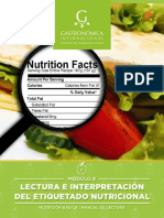 Lectura E Interpretación Del Etiquetado Nutricional: Módulo 8