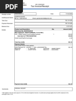 Tax Invoice/Receipt: Product and Description Qty Reference No: EGOWHJXX16 Main Applicant: DEVIS GARDIAN (15.10.1983)