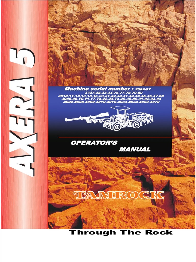AXERA 5 Operator's Manual Guide | PDF | Oil Well | Drilling Rig
