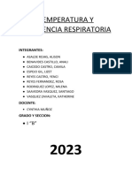 Informe - Temperatura y Frec. Respiratoria