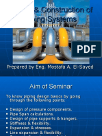 Design & Construction of Piping Systems