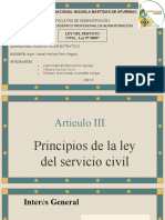 Ley Del Servicio Civil - Art. III