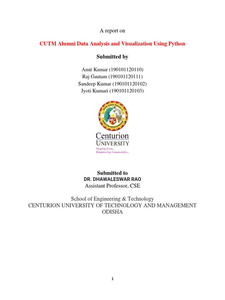 DVAP - Final Project Report | PDF | Python (Programming Language ...