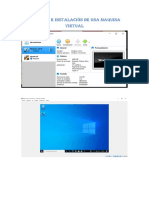 Creación e Instalación de Una Maquina Virtual