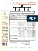 KTP Standard Manifold Price List