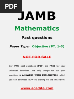 Jamb Mat Questions 1 5