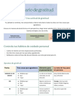 Diario de Gratitud Estilo Profesional Vibrante en Azul Claro Verde