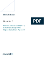 Mock+Set+7 1MA1 3H Mark+Scheme