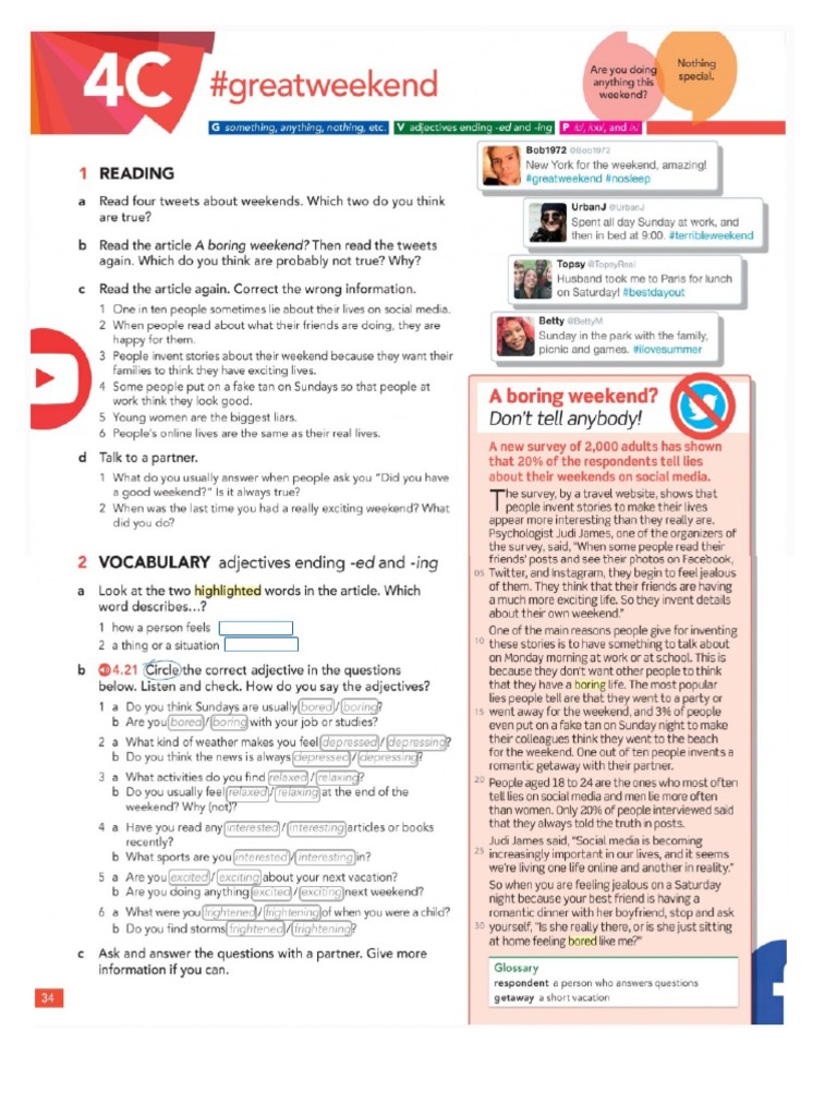 Lesson 4C Level 2A | PDF