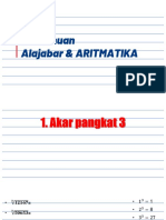 Aljabar dan Aritmatika