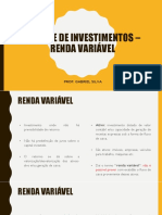 5 Análise de Investimentos - Renda Variável