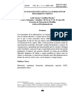 Las Tecnologías Educativas y La Formación de Pensamiento Crítico