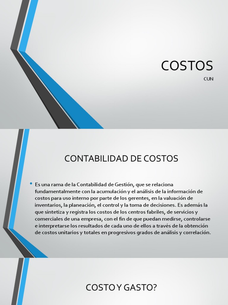 Contabilidad de Costos y Presupuestos | PDF | Contabilidad | Costo