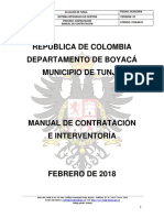 Republica de Colombia Departamento de Boyacá Municipio de Tunja