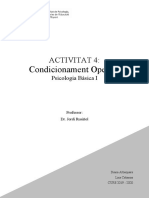 ACTIVITAT 4 - Condicionamnet Operant