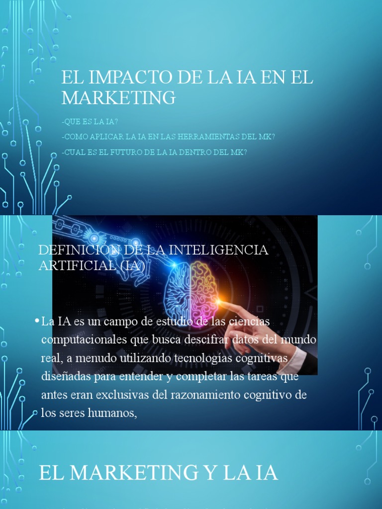 Impacto de la IA en el Marketing | PDF | Inteligencia artificial ...
