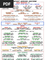 Xander's Café Special Menu Highlights | PDF | Hamburgers | Pesto