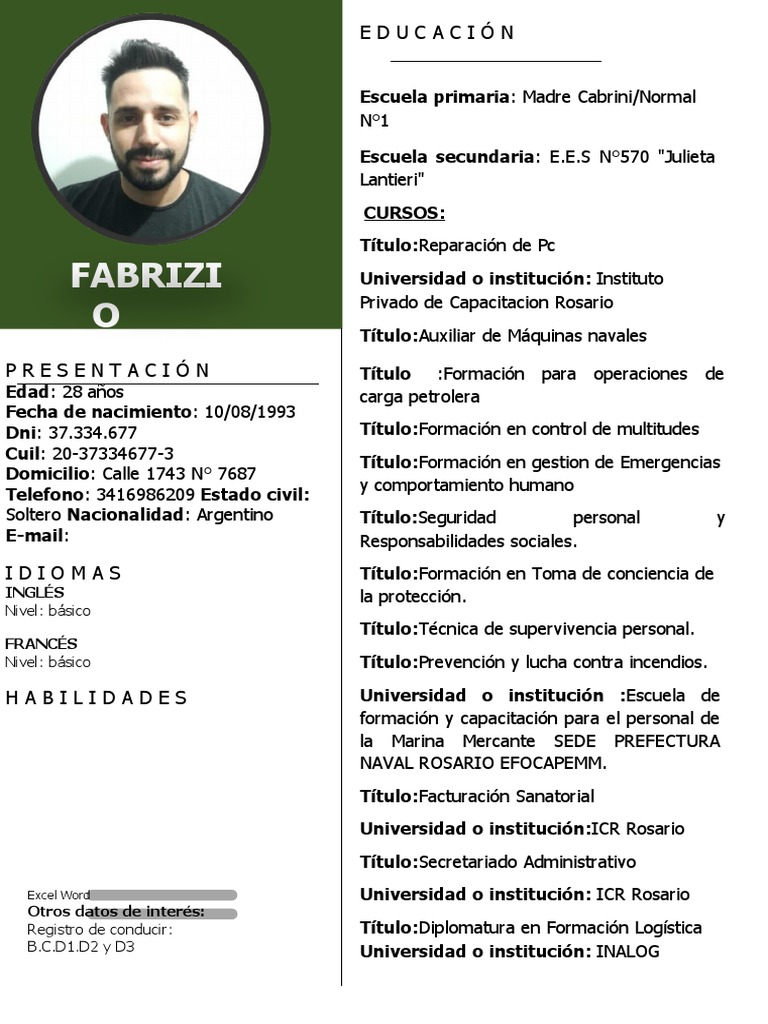 CV Fabrizio Motta 2022 Act | PDF