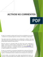 Activos No Corrientes - Propiedad Planta y Equipo