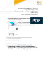 Tarea 1 - Presentacion y Reconocimiento