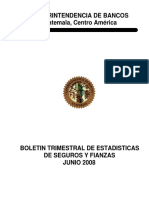 Boletín Trimestral de Estadísticas A Junio 2008