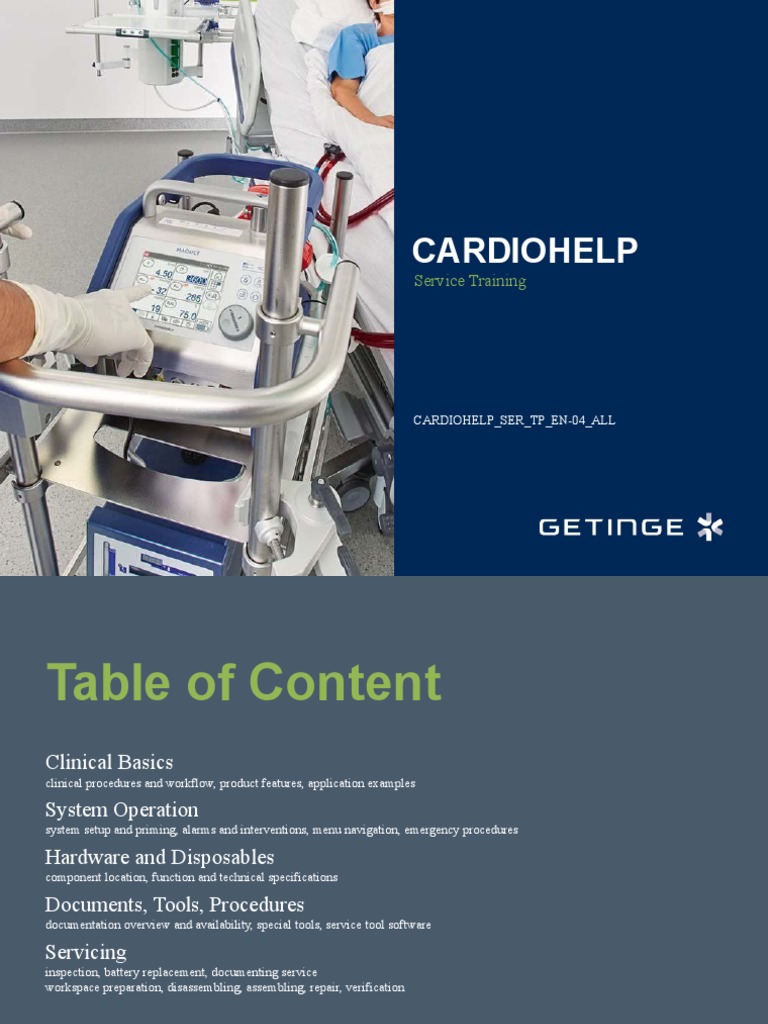 Cardiohelp Service Training Overview | PDF | Heart | Coronary Artery ...