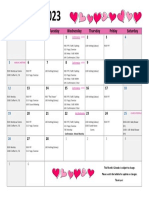 February 2023 Calendar PDF