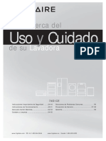 Uso y Cuidado de Lavadora Frigidaire FFTW4120SW1