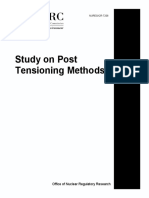 Study On Post Tensioning Methods