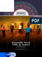 Programa de Mano - Ensamble Vocal Valle de Señora - Compressed