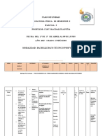 Plan de Unidad Fisica 3 Parcial 1 Primer SEMESTRE 2017