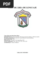Plan de Area Lenguaje