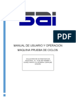 Manual de Usuario y Operacion Prueba de Ciclos