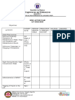 SPED Action Plan of Schools