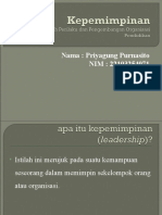 Kepemimpinan dalam Organisasi