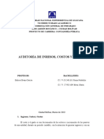 Informe Auditoria de Ingresos, Costos y Gastos