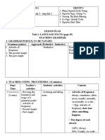 Lesson Plan Template TEACHING GRAMMAR - Nhóm 1