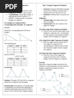 Triangle Congruence-Triangles Congruence Postulates