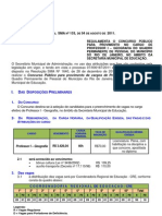 Edital Regulam Geografia 2011