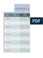 A Template To Create A Study Schedule