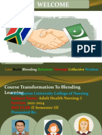 Transforming Adult Health Nursing Course to Blending Learning