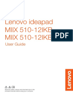 Lenovo Ideapad MIIX 510-12IKB MIIX 510-12IKB LTE: User Guide