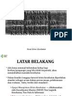 STANDAR PELAYANAN KESEHATAN DALAM KRISIS