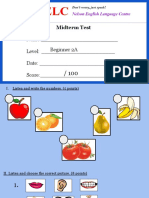 Midterm Test Score