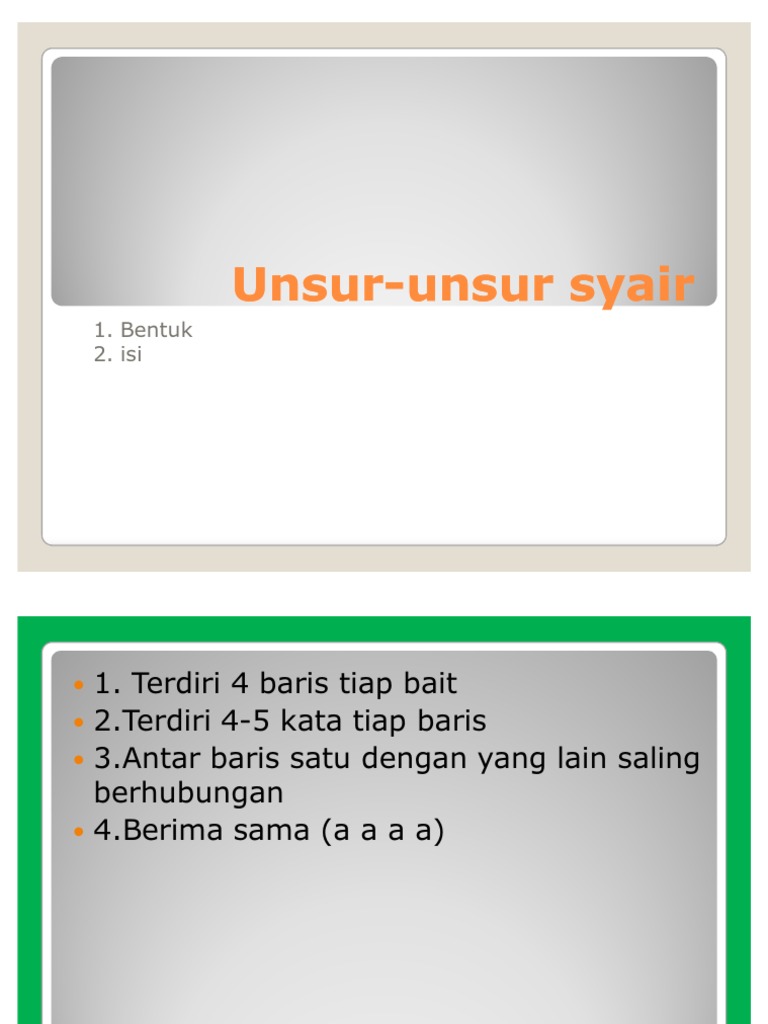 Unsurunsur syair